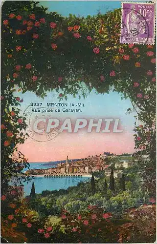 Cartes postales MENTON (a.m)-Vue prise de Garavan