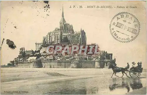 Cartes postales MONT SI MICHEL-Voiture de genets