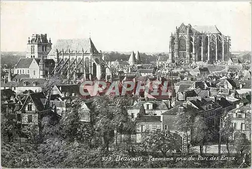 Cartes postales BEAUVAIS-Panorama pris du parc des Eaux