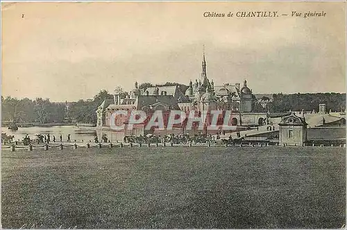 Cartes postales Chateau de CHANTILLY-Vue generale