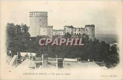 Cartes postales CHATEAU DE COUCY-Vue prise au Leyant