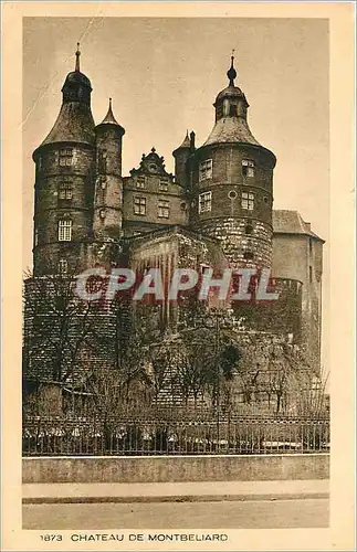 Cartes postales CHATEAU DE MONTBELIARD