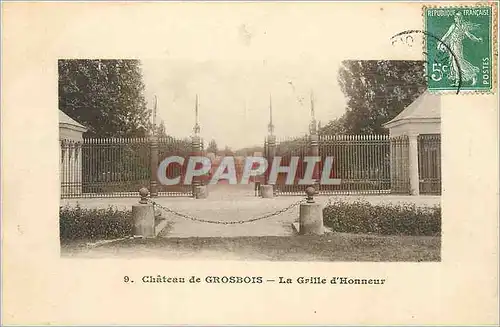 Cartes postales CHATEAU DE GROSBOIS-L a Grille d'Honneur