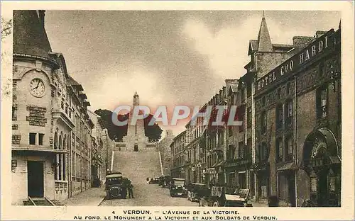 Ansichtskarte AK VERDUN-L'AVE NUE DE LA VICTOIRE LE MONUMENT A LA VICTOIRE ET AUX SOLDATS DE VERDUN