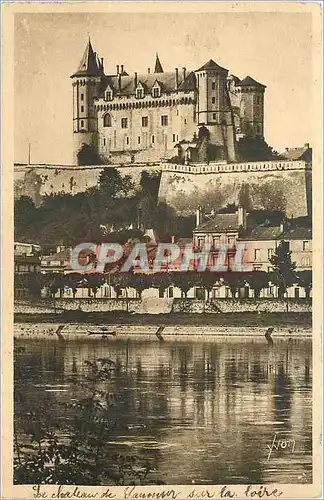 Ansichtskarte AK SAUMUR(M ET L)Le Chateau de la Loire-vu des rives de la Loire