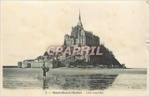 Cartes postales MONT ST MICHEL(Mnche) Reflets du soir