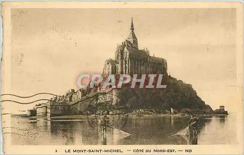 Ansichtskarte AK MONT ST MICHEL-Cote Nord-Est