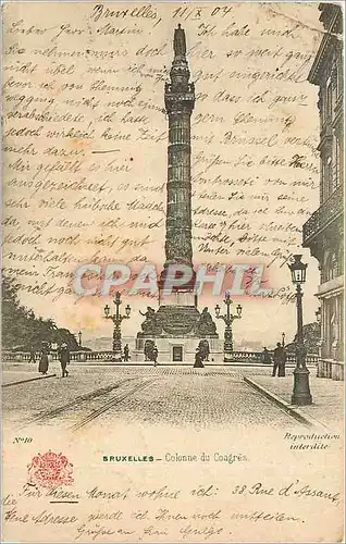 Cartes postales Bruxelles-Colonne du Congres
