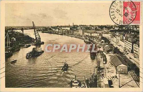 Cartes postales Nantes (loire-Inf)-vue generale-Chattiers de constructions Bateaux