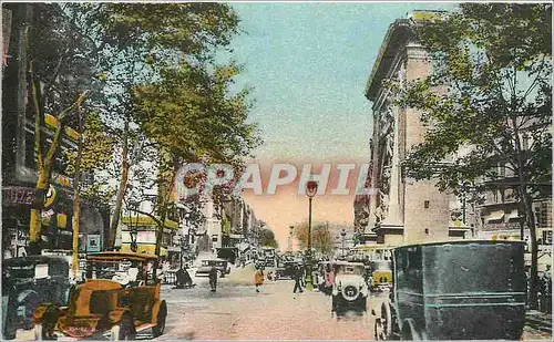 Cartes postales Paris-122 - Boulevard et porte St Denis