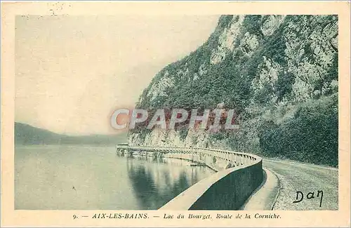 Cartes postales Aix le bains-Lac du Bourget  route de la corniche