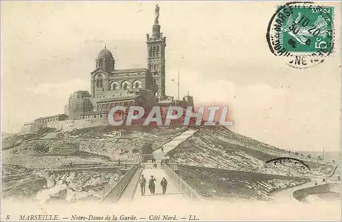 Cartes postales Marseille-Notre dame de la garde-Cote Nord