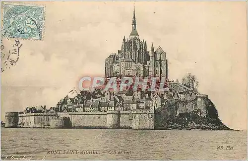 Cartes postales Mont St Michel-cote Est