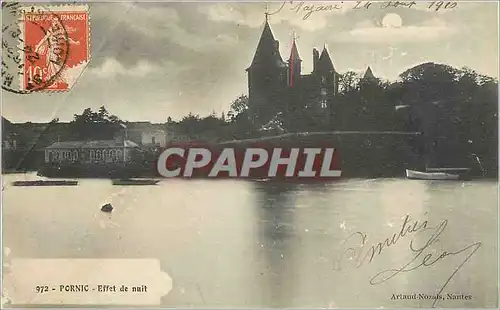 Cartes postales Pornic-Effet de nuit