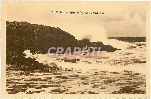 Ansichtskarte AK Briac-Effet des vagues au Port Hue