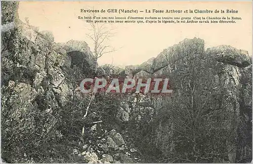 Cartes postales Environs de Ger (mnche)-la fosse Arthour et la chambre de la reine