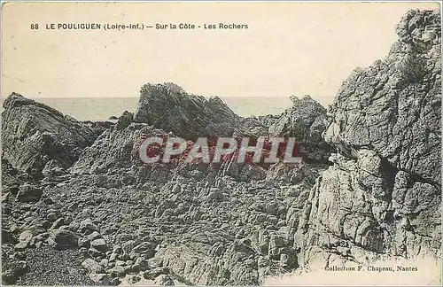 Cartes postales Le pouliguen (loire Inf)-Sur la cote-Les rochers