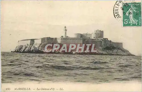 Cartes postales Marseille La Chateau d'If LL Phare