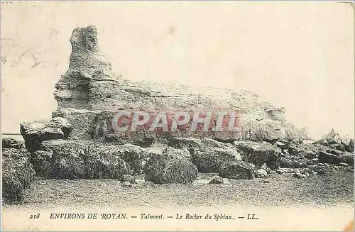 Ansichtskarte AK Environs de royan Talmont le rocher du Sphinx LL