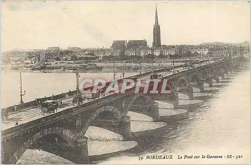 Cartes postales Bordeaux le pont sur la garonne BR