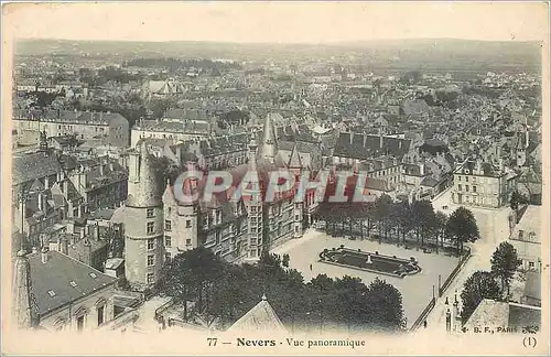 Cartes postales nevers vue panoramique