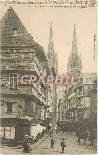 Cartes postales Quimper vieilles maisons de la rue Kereon