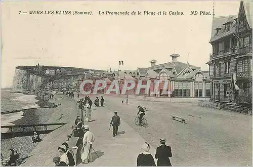 Ansichtskarte AK Mers les bains somme la promenade la plage et le casino