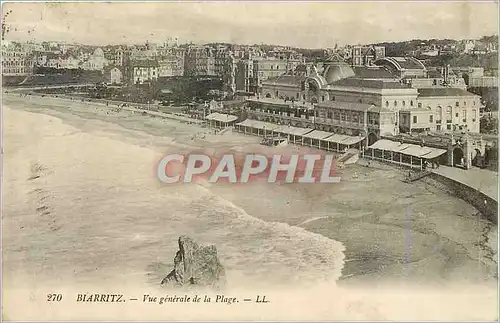 Ansichtskarte AK Biarritz vue generale de la plage