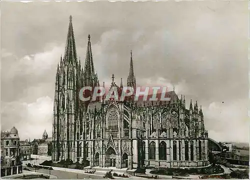 Moderne Karte Der Kolen dom von suden cologne cathedrale from the South