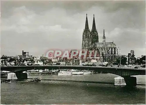 Cartes postales moderne Cologne le pont de Deutz