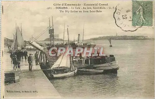 Cartes postales Dinard la cale au loin Saint malo