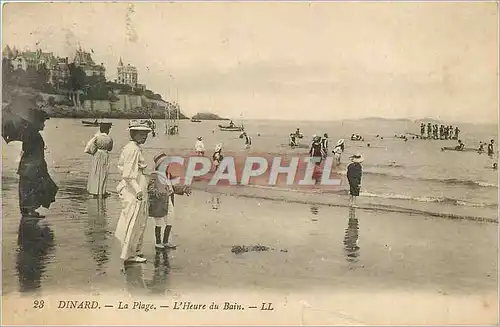 Ansichtskarte AK Dinard la plage l'heure u bain