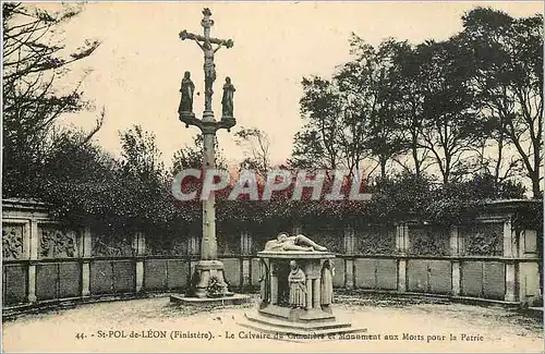 Cartes postales St pol de Leon finistere le calvaire du cimetiere