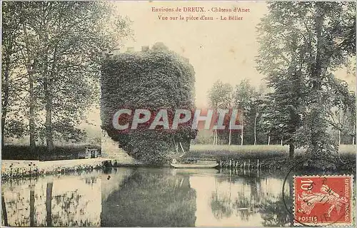 Ansichtskarte AK Environs de Dreux chateau d'Anet vue sur la piece d'eau le belier