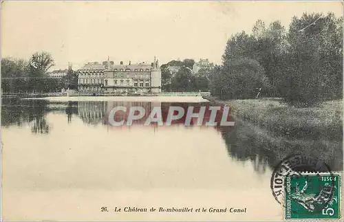 Ansichtskarte AK le Chateau de Rombouillet et le grand canal