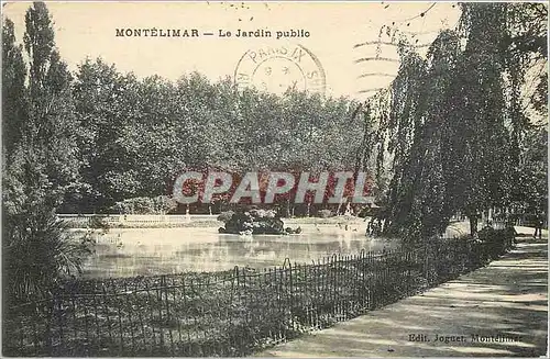 Ansichtskarte AK Montelimar le jardin public