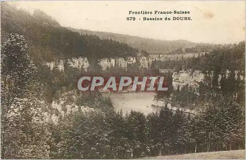 Ansichtskarte AK Frontieres Franco Suisse 879 Bassins du Doubs