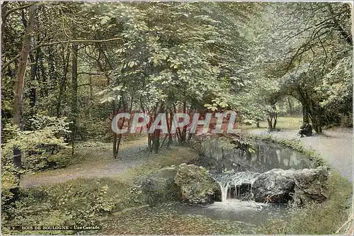 Cartes postales Bois de Boulogne une cascade