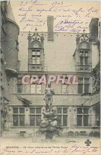 Cartes postales Bourges Cour interieur de l'Hotel Cujas
