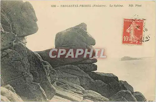 Cartes postales tragstel Primel finistere le Sphinx