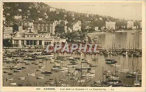 Ansichtskarte AK Cannes vue sur le casino et la croisette LL