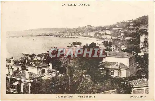 Cartes postales Menton vue generale