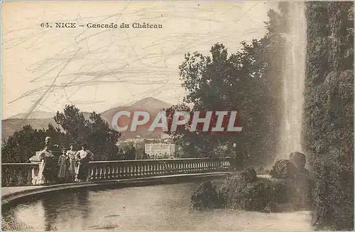 Cartes postales Nice cascade du Chateau