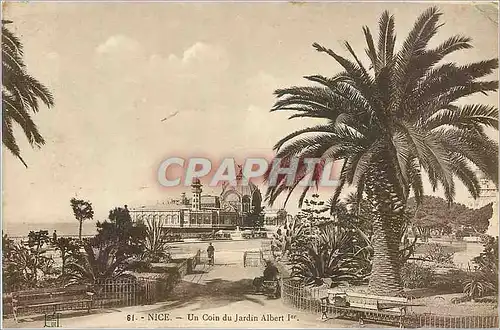 Cartes postales Nice un coin du jardin Albert 1er