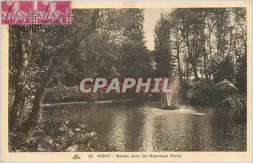 Cartes postales Vichy bassin dans les Nouveaux parcs