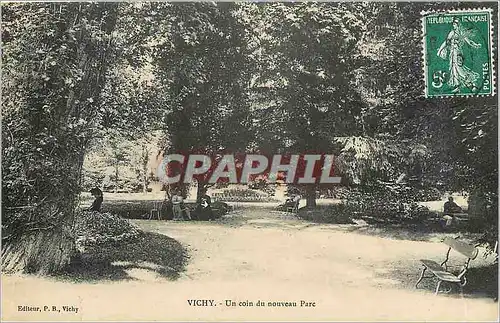 Cartes postales Vichy un coin du nouveu Parc