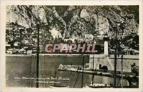 Cartes postales moderne menton Vue sur le port St louis