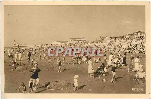 Cartes postales le treport la plage en Aout