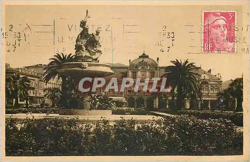 Cartes postales nice le casino municipal et les jardins Albert 1er