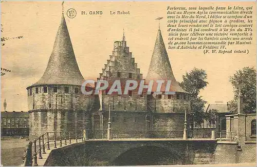 Cartes postales Gand le rabot